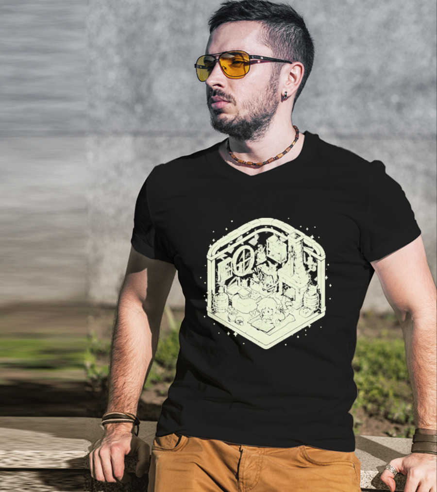 Cozy Hero's Hideout Avengers Room Isometric T-Shirt