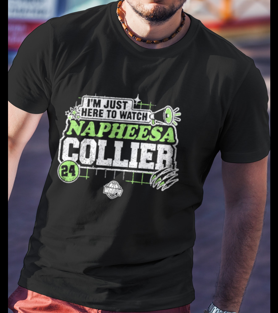 I'm Just Here To Napheesa Collier 24 Minnesota Lynx WNBA T-Shirt