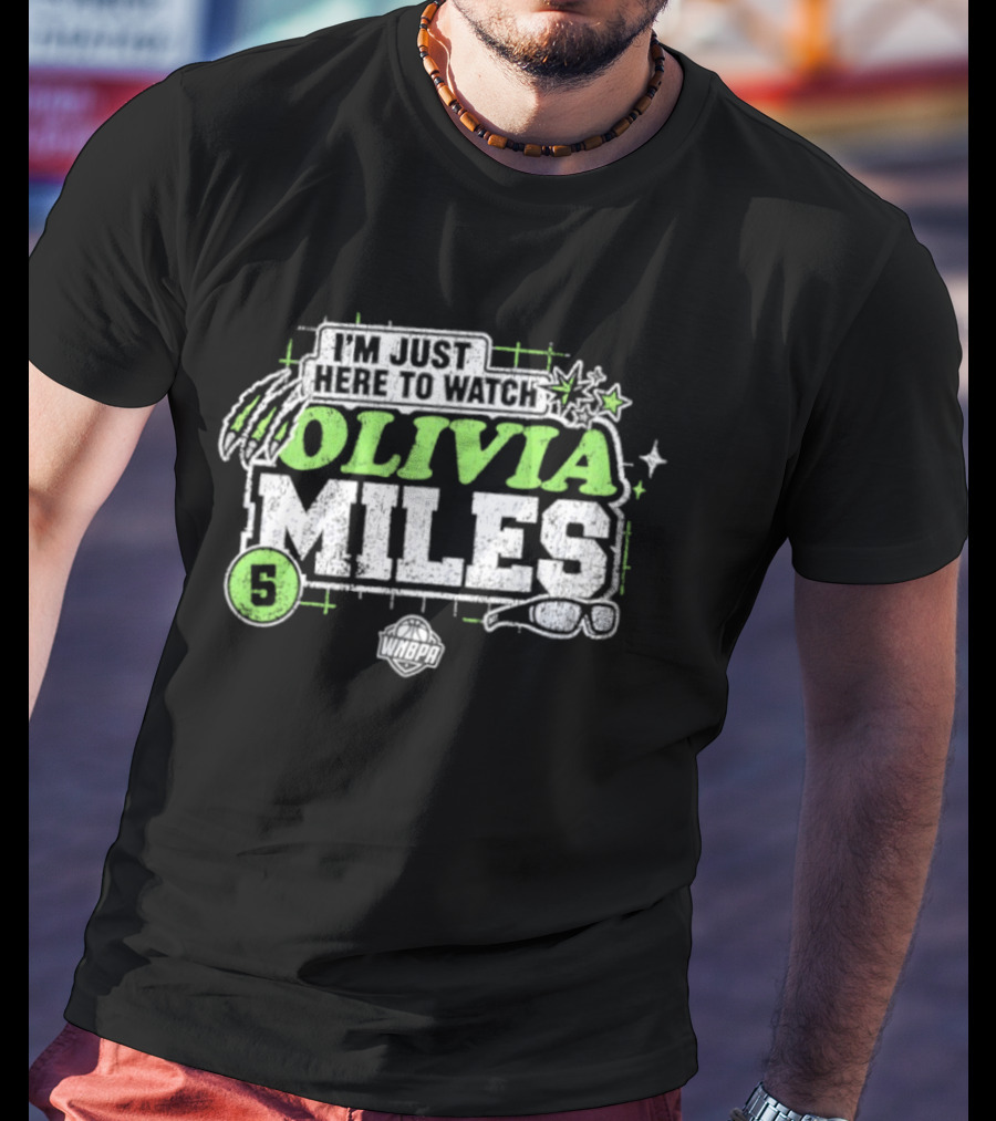 I'm Just Here To Olivia Miles 5 Minnesota Lynx WNBA T-Shirt