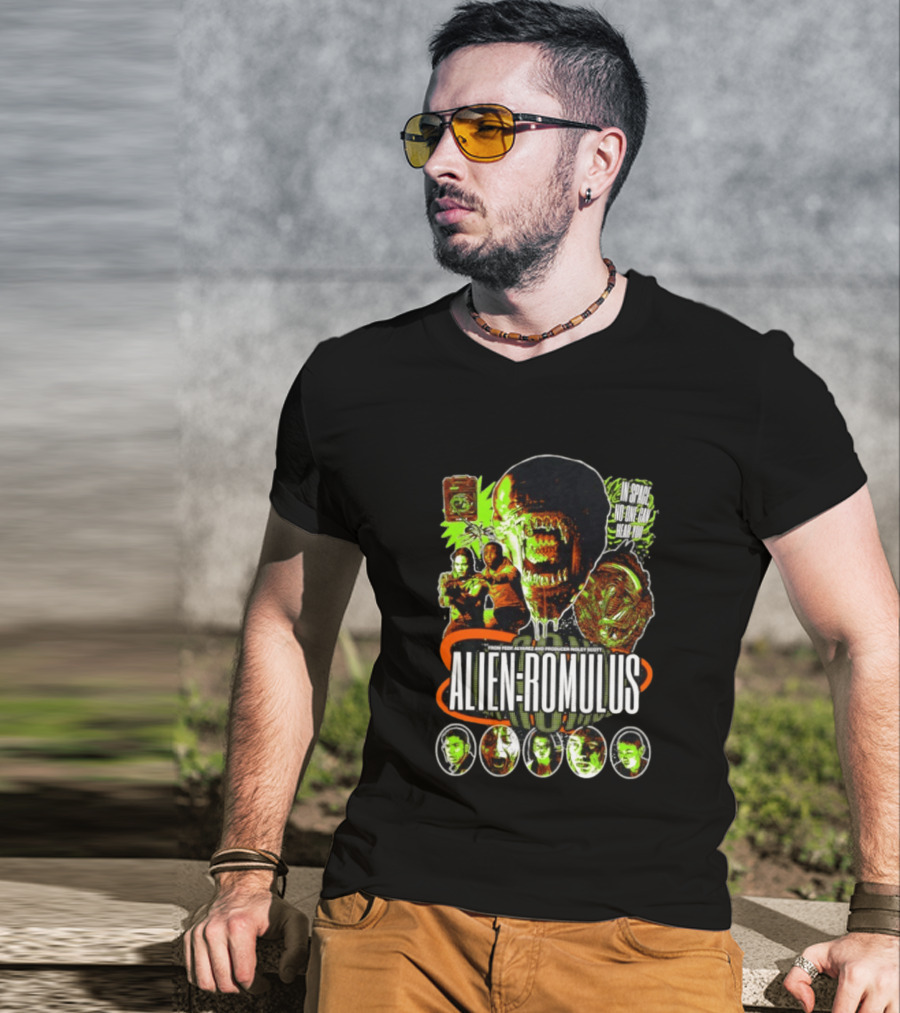 Alien Romulus Horror In Space No One Can Hear You T-Shirt