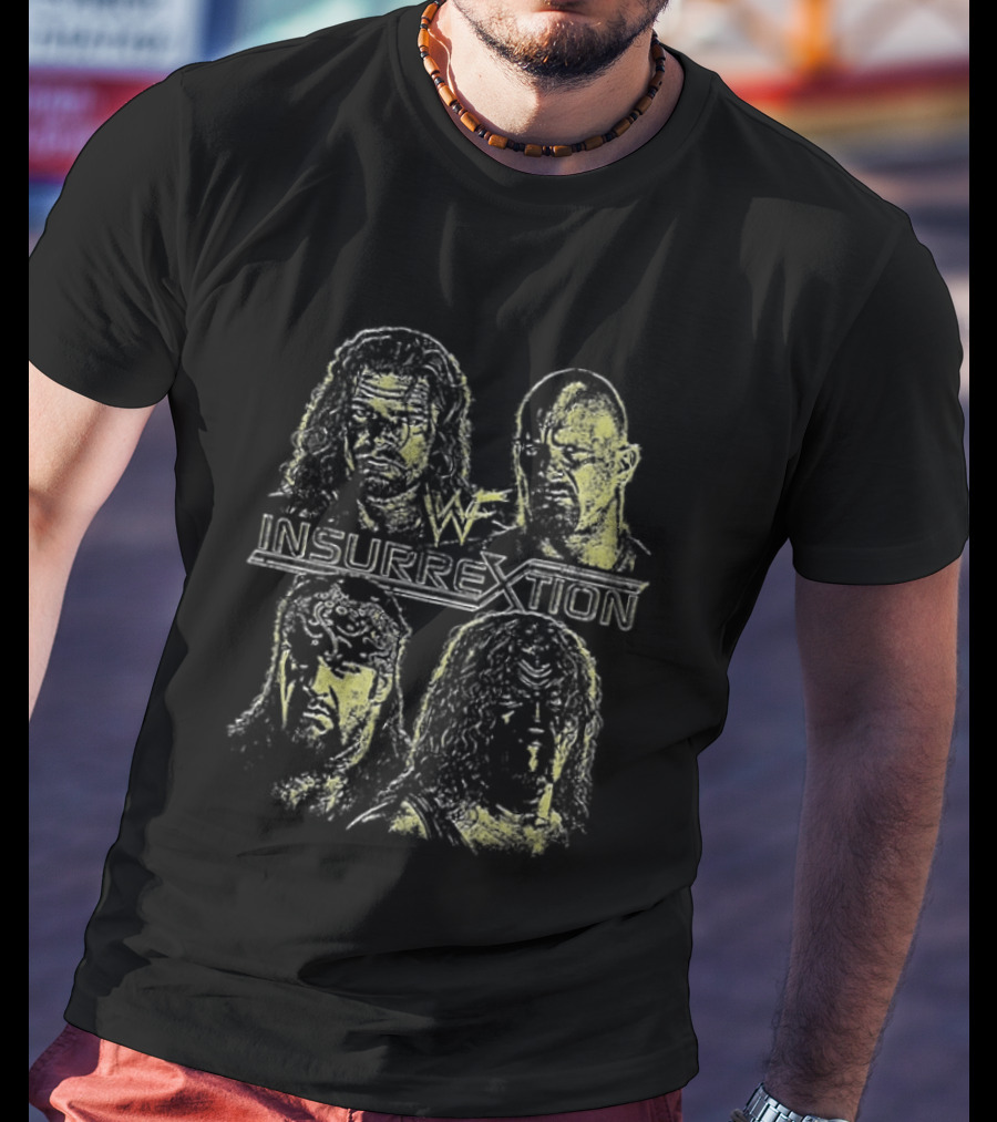 WWE Insurrextion World Wrestling Federation Presents Two Sided Wrestlers Edition T-Shirt