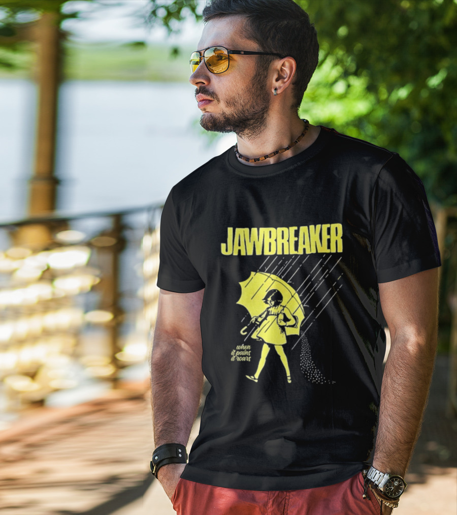 Jawbreaker When It Pains It Roars 2025 Japan Autumn Umbrella Girl T-Shirt
