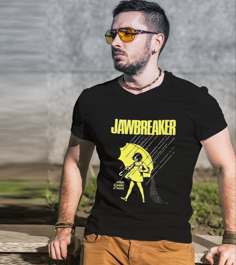 Jawbreaker When It Pains It Roars 2025 Japan Autumn Umbrella Girl T-Shirt