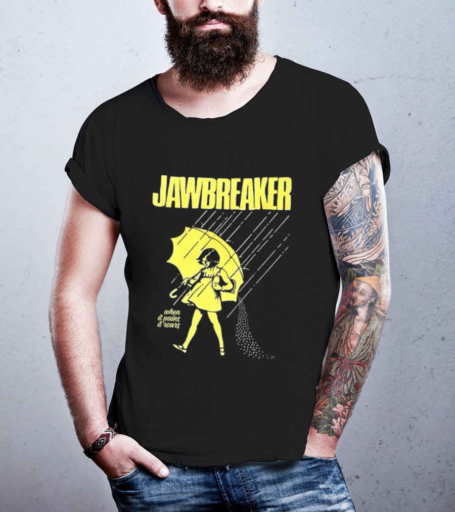 Jawbreaker When It Pains It Roars 2025 Japan Autumn Umbrella Girl T-Shirt