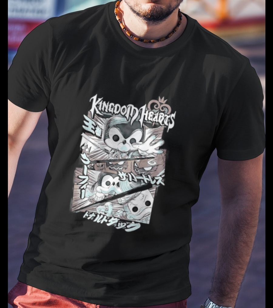 Kingdom Hearts Mickey Mouse Donald Duck Heartless Fantasia Magic Light T-Shirt