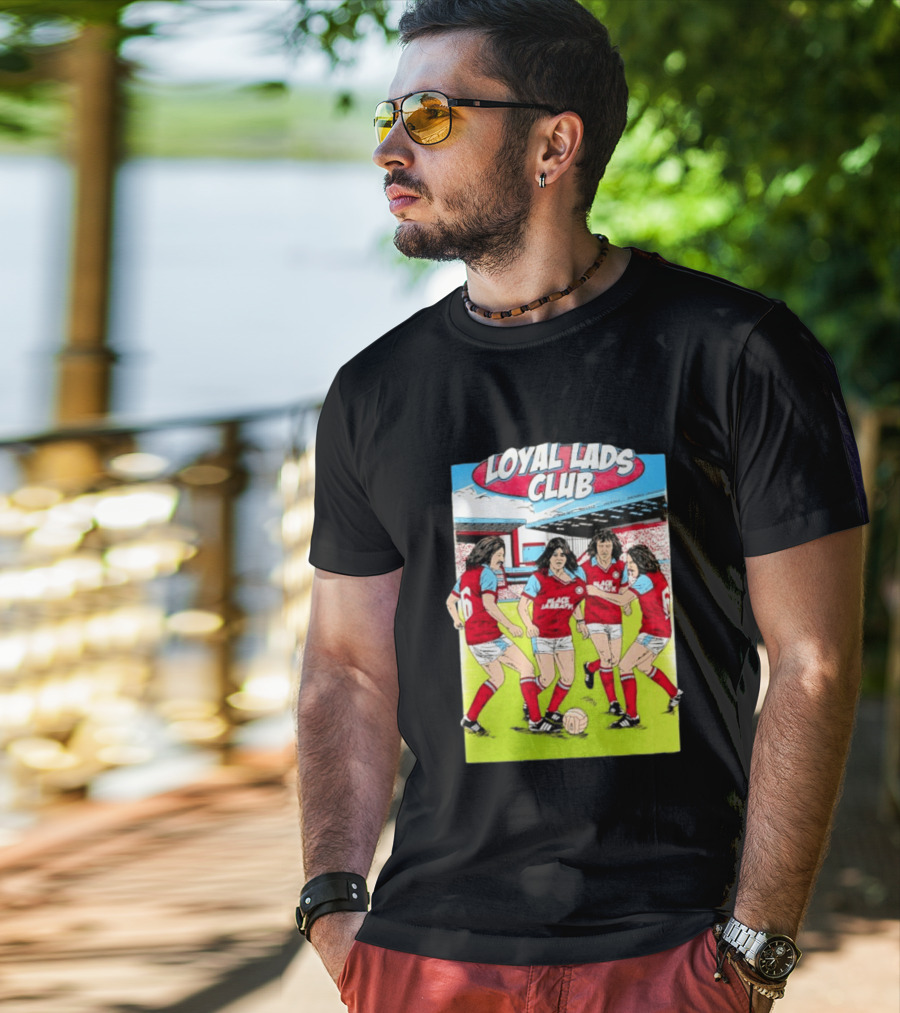 Loyal Lads Club Black Sabbath Heavy Metal Football Team Retro Comic T-Shirt