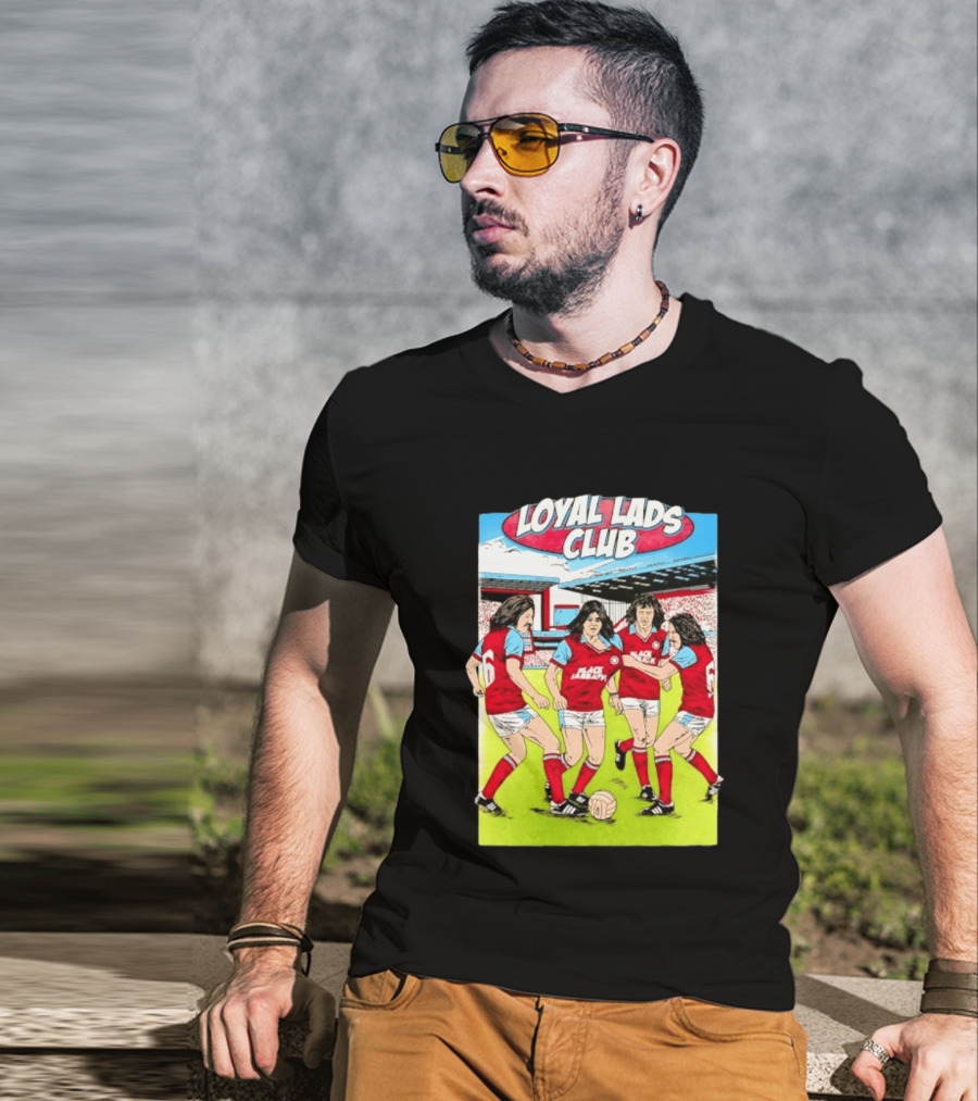 Loyal Lads Club Black Sabbath Heavy Metal Football Team Retro Comic T-Shirt