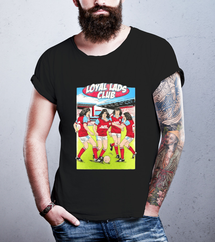 Loyal Lads Club Black Sabbath Heavy Metal Football Team Retro Comic T-Shirt