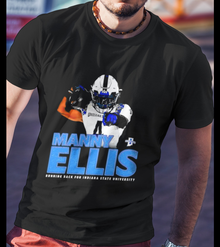 Manny Ellis Indiana State University Football Running Back T-Shirt