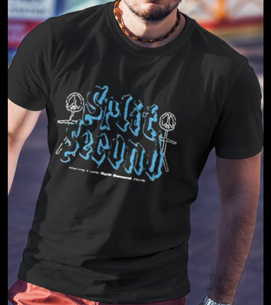 Renny Conti Split Second Peace Symbol Sticks T-Shirt