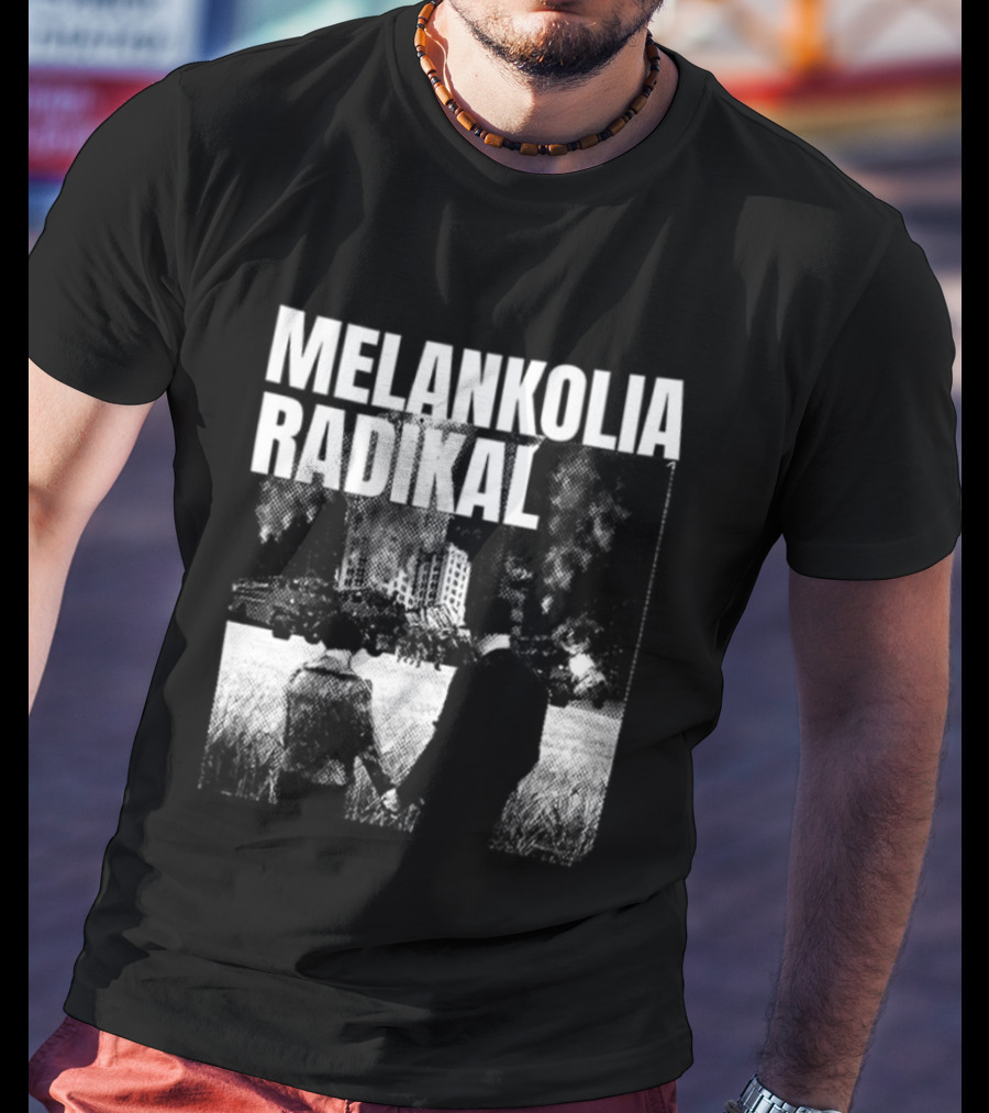 Melankolia Radikal Maukah Kau Berdiri Bersama Melawan Malam Malam YG 2 Sided Urban Streetwear Aesthetic T-Shirt