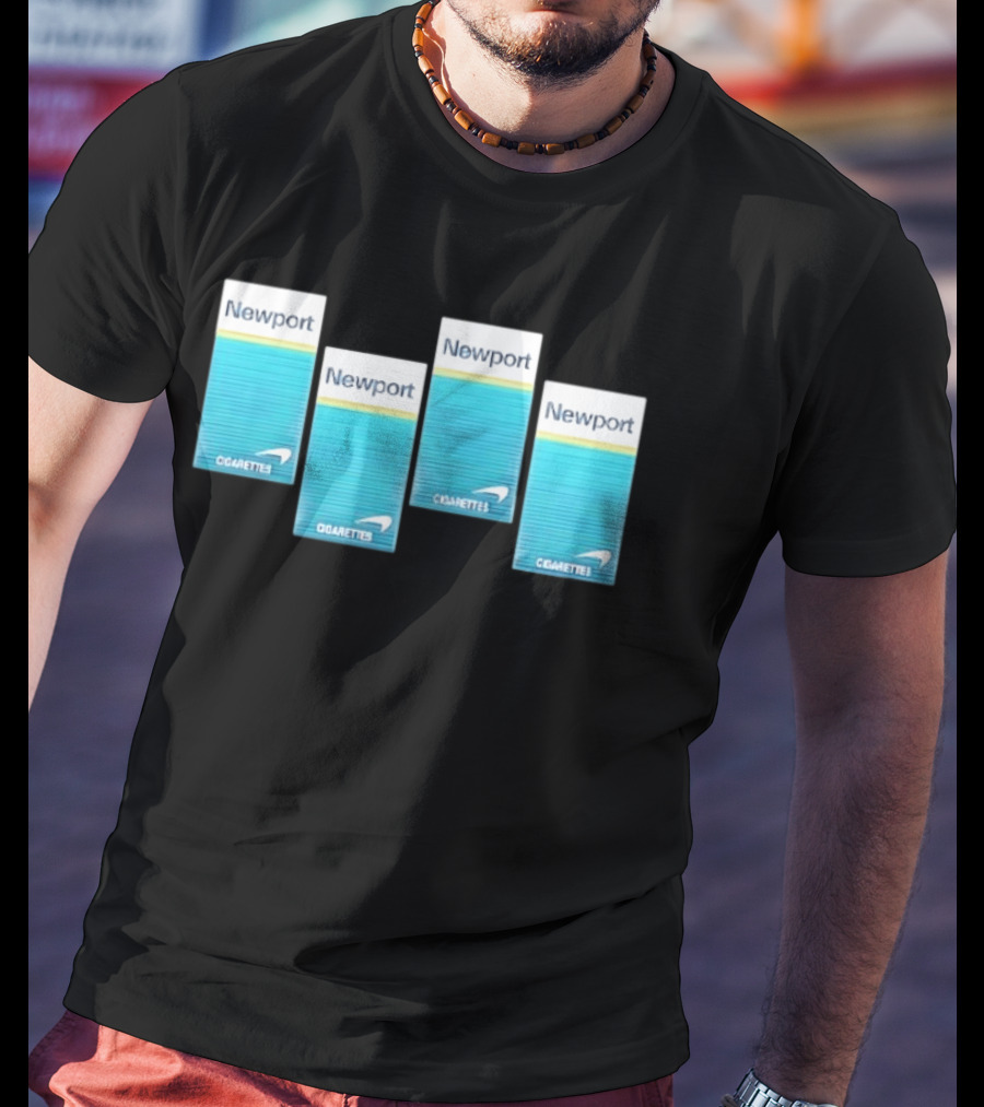 Newport Menthol Cigarettes Iconic Tobacco Packs T-Shirt