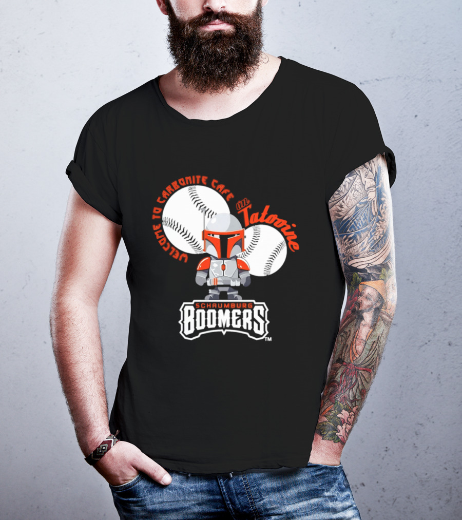 Schaumburg Boomers Welcome To Carbonite Cafe On Tatooine T-Shirt