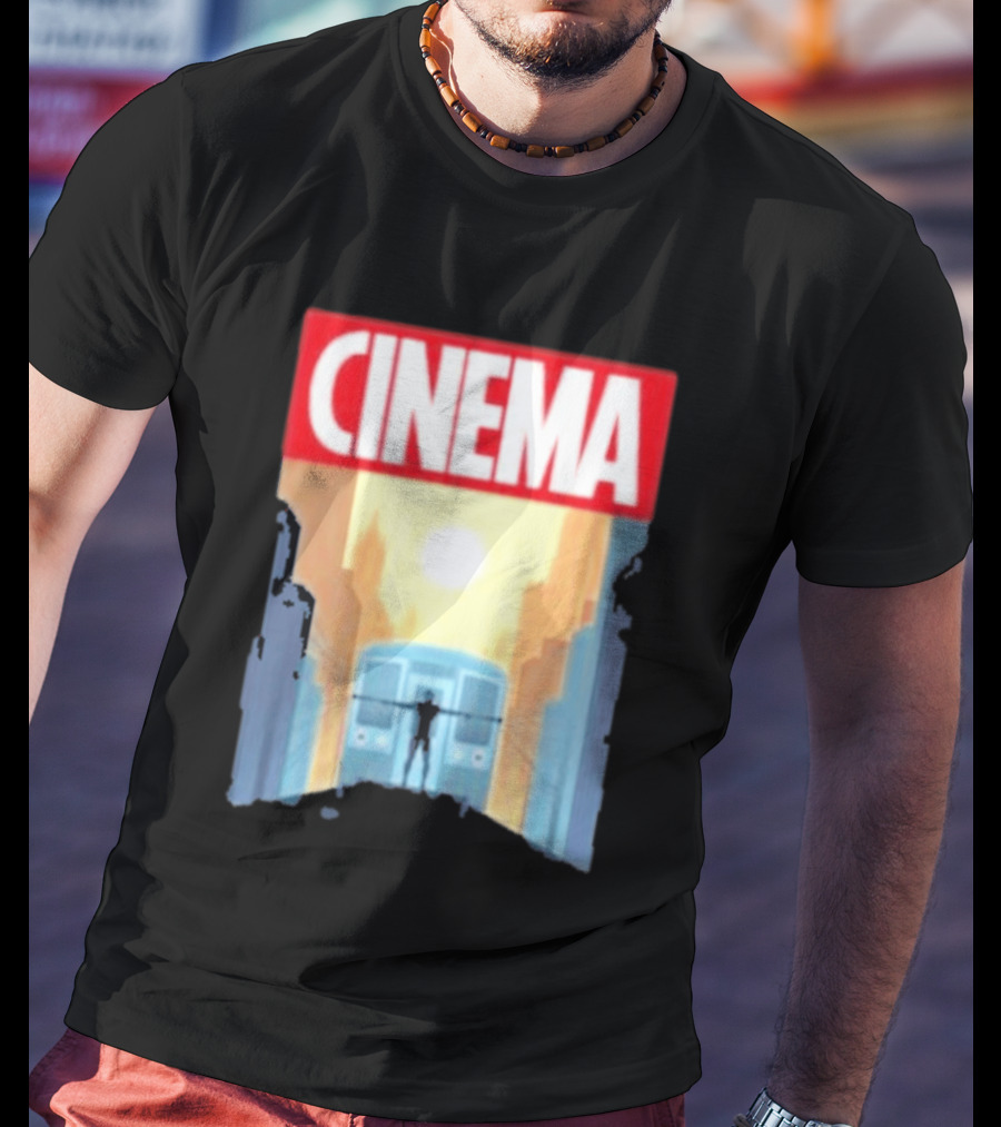 Screencrush Cinema Spidey Subway Sunset Scene T-Shirt