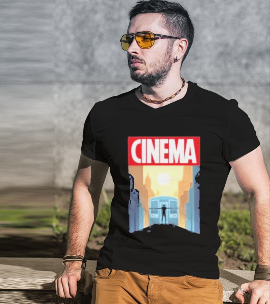 Screencrush Cinema Spidey Subway Sunset Scene T-Shirt