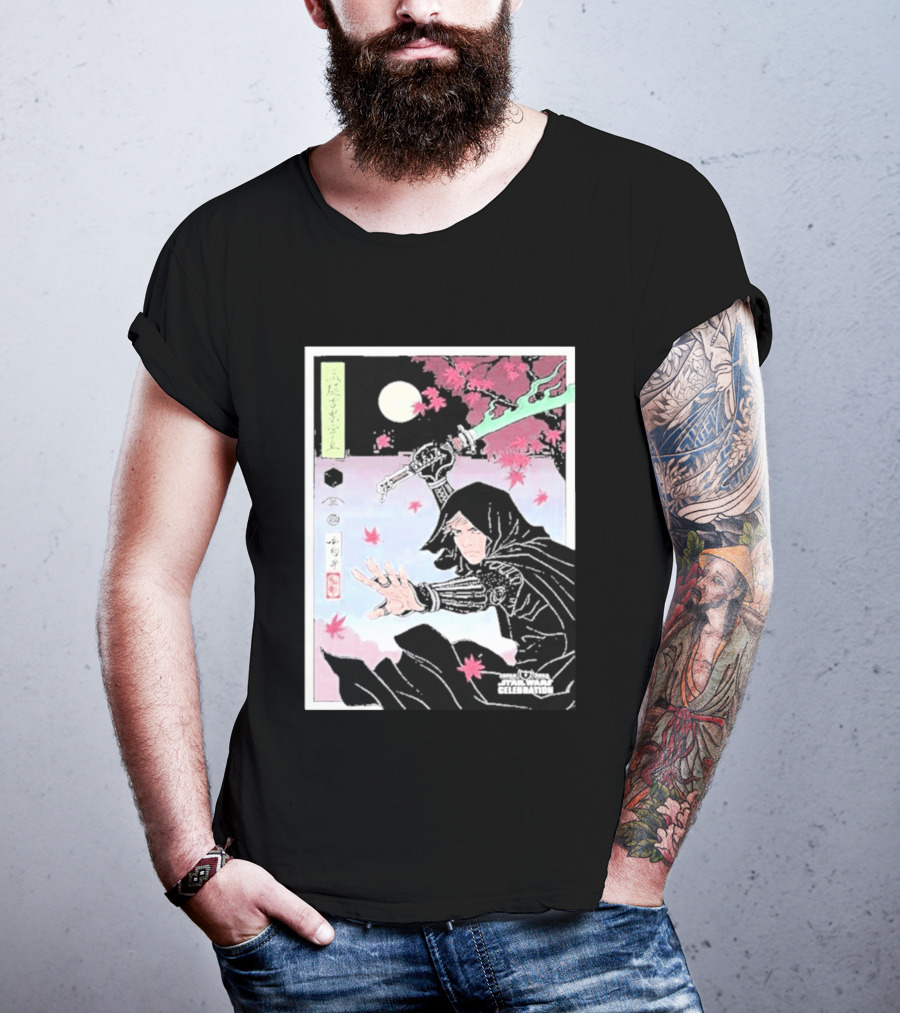 Star Wars Celebration Japan 2025 Luke Skywalker Samurai Art Final Reveal T-Shirt