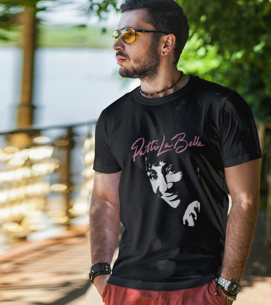 Patti LaBelle Signature Pink Name White Face T-Shirt