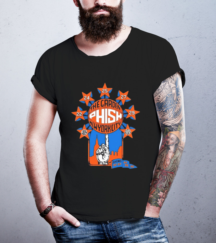 Phish The Garden July 2026 New York City Shows 92 93 94 95 96 T-Shirt