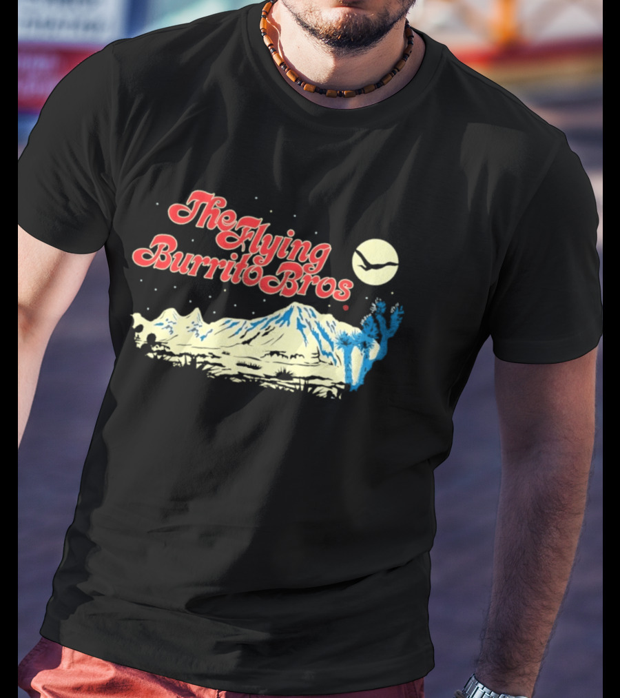 The Flying Burrito Bros Desert Moon Cactus Band T-Shirt