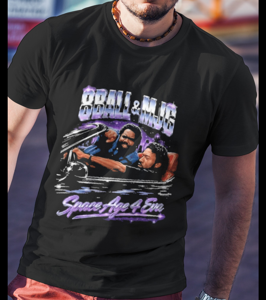 8Ball & MJG Space Age 4 Eva Retro Style Rap T-Shirt