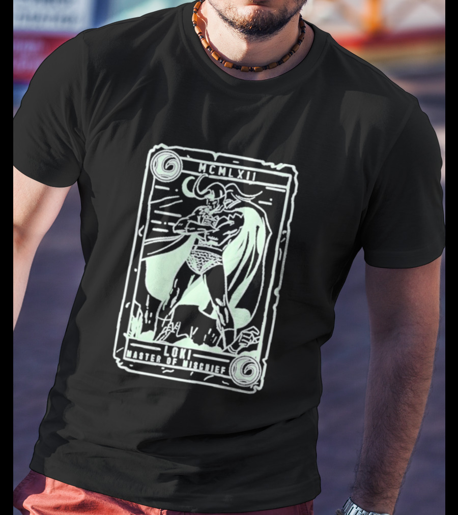 The Reel Rejects Loki Master Of Mischief Marvel Comics Collector Card T-Shirt