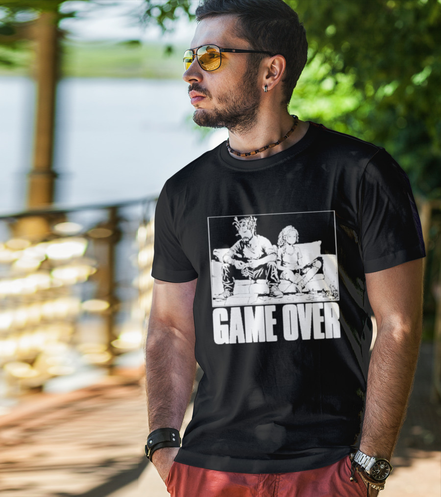 The Reel Rejects TLOU Game Over Couch Scene T-Shirt