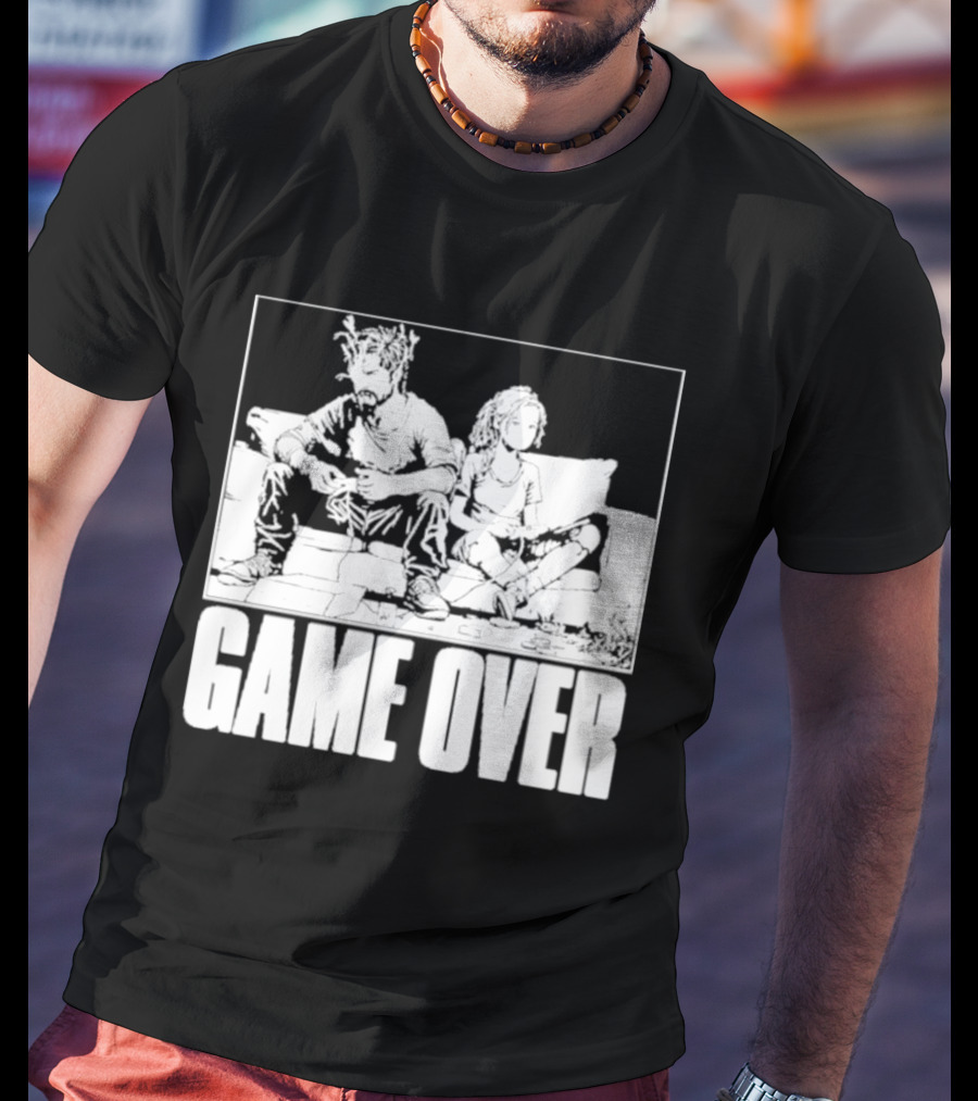The Reel Rejects TLOU Game Over Couch Scene T-Shirt