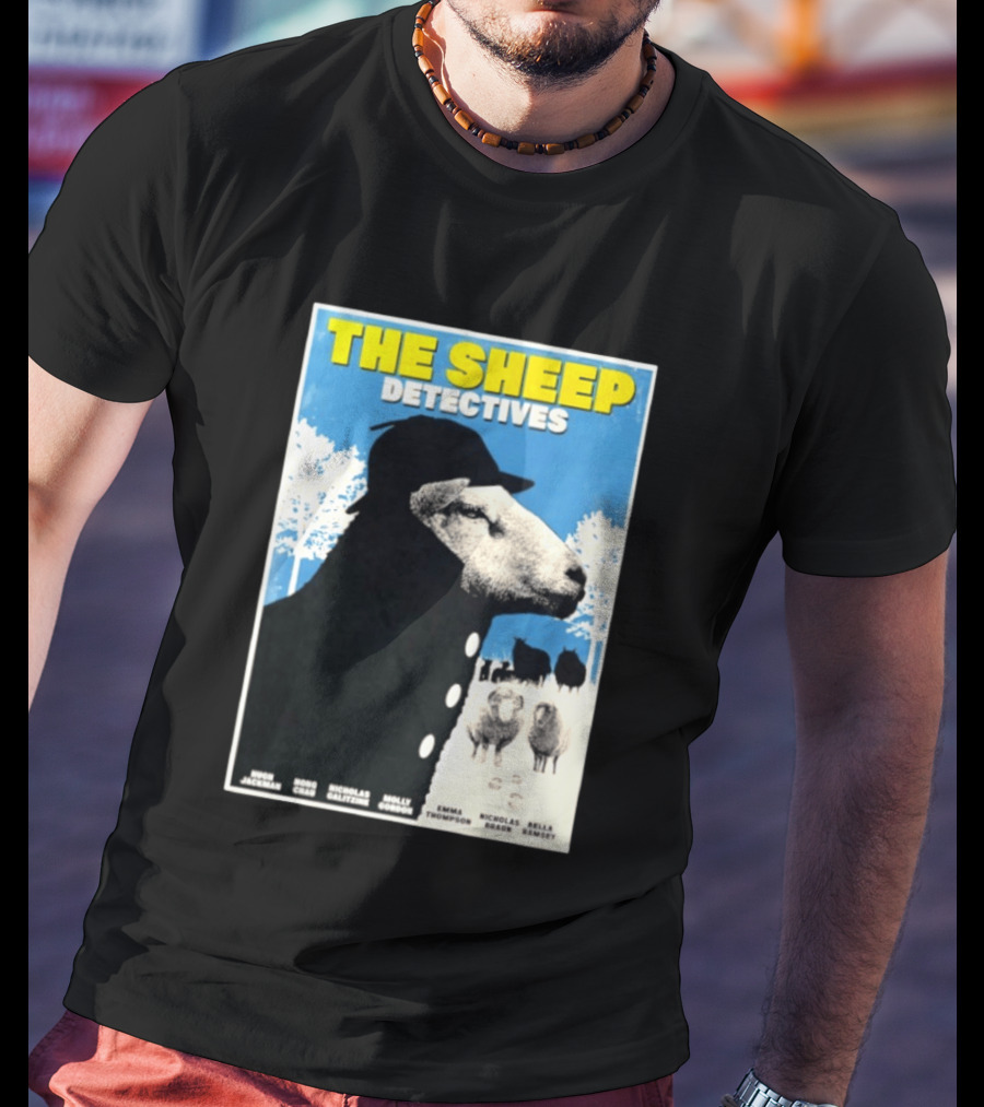 The Sheep Detectives Hugh Jackman Hong Chau Nicholas Galitzine Molly Gordon Emma Thompson Nicholas Braun Bella Ramsey T-Shirt