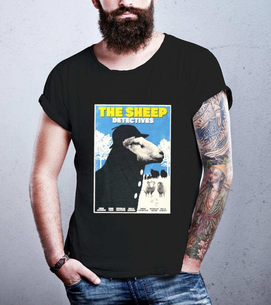 The Sheep Detectives Hugh Jackman Hong Chau Nicholas Galitzine Molly Gordon Emma Thompson Nicholas Braun Bella Ramsey T-Shirt
