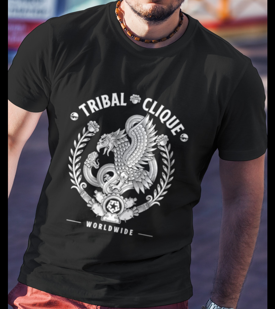 Tribal Clique Worldwide Eagle And Snake T-Shirt