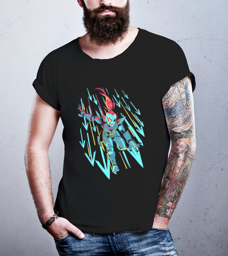 Undyne Onslaught 10th Anniversary Undertale T-Shirt