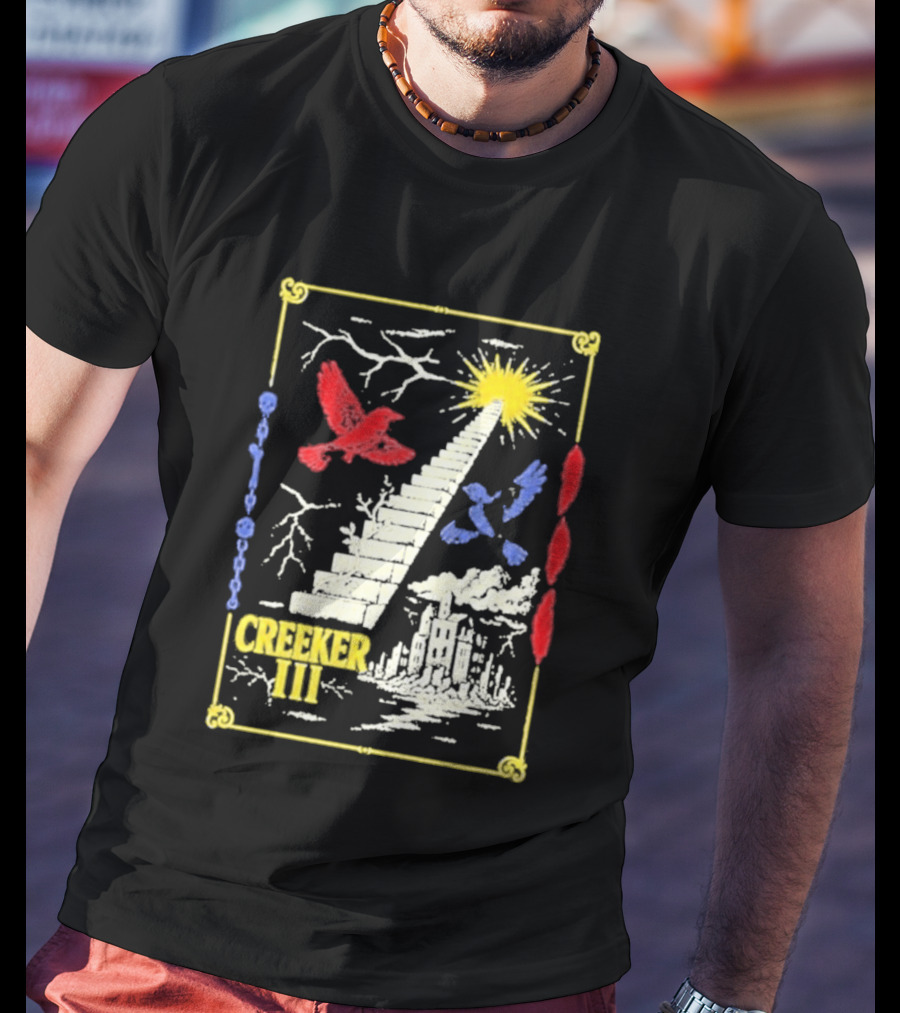 Creeker III Stairway To Sun With Red Bird And Blue Bird T-Shirt