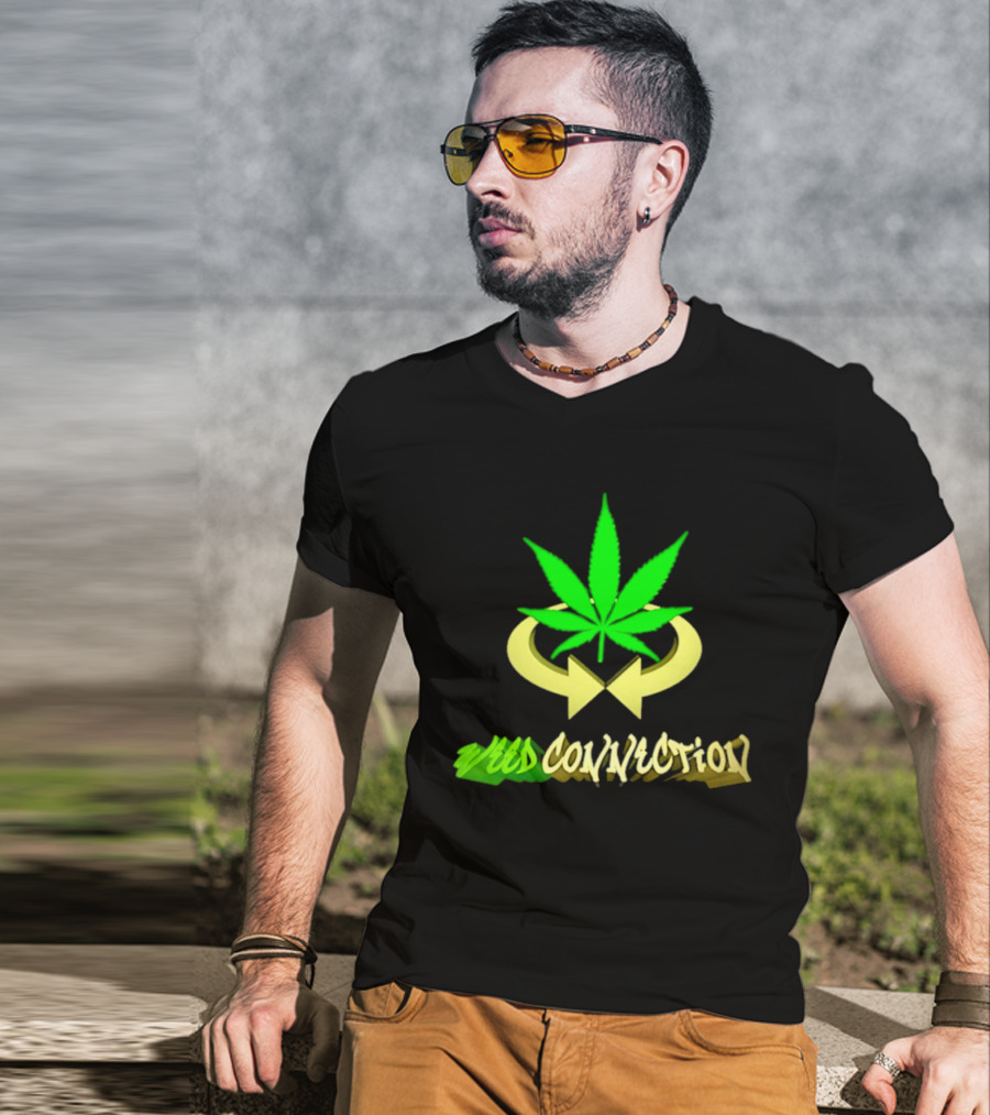 Cannabis Leaf Symbol Weed Connection T-Shirt