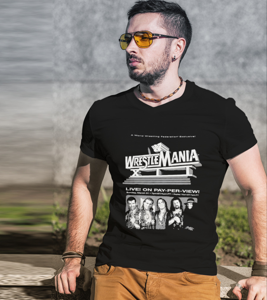 WrestleMania XII World Wrestling Federation Live On Pay Per View March 31 1996 Anaheim T-Shirt
