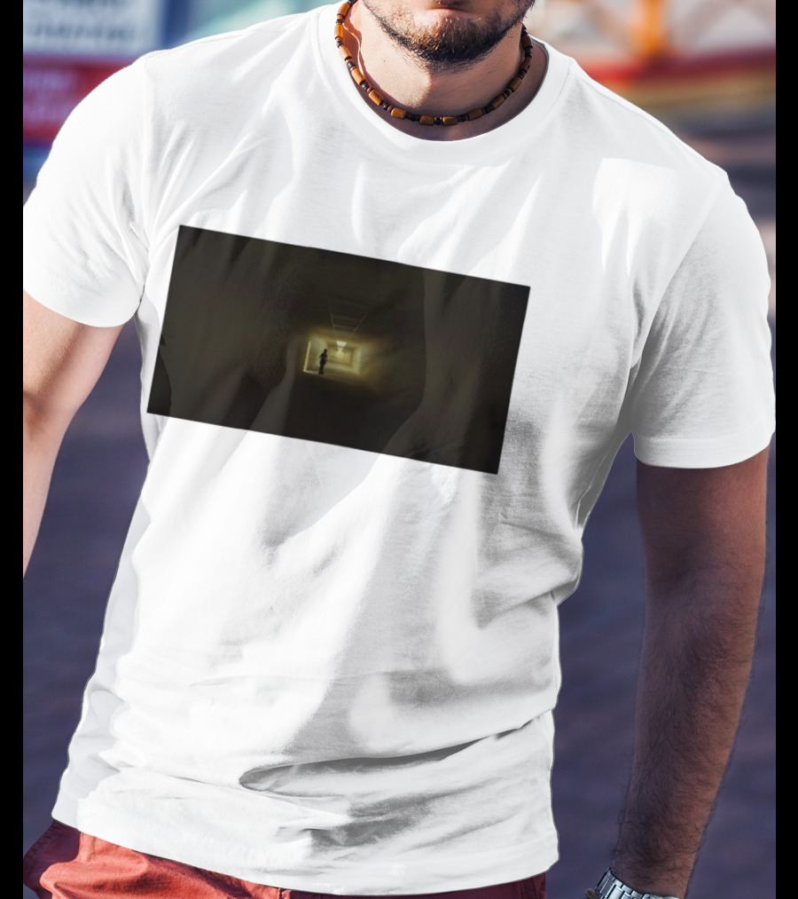 Backrooms Dark Hallway Figure Eerie Aesthetic T-Shirt