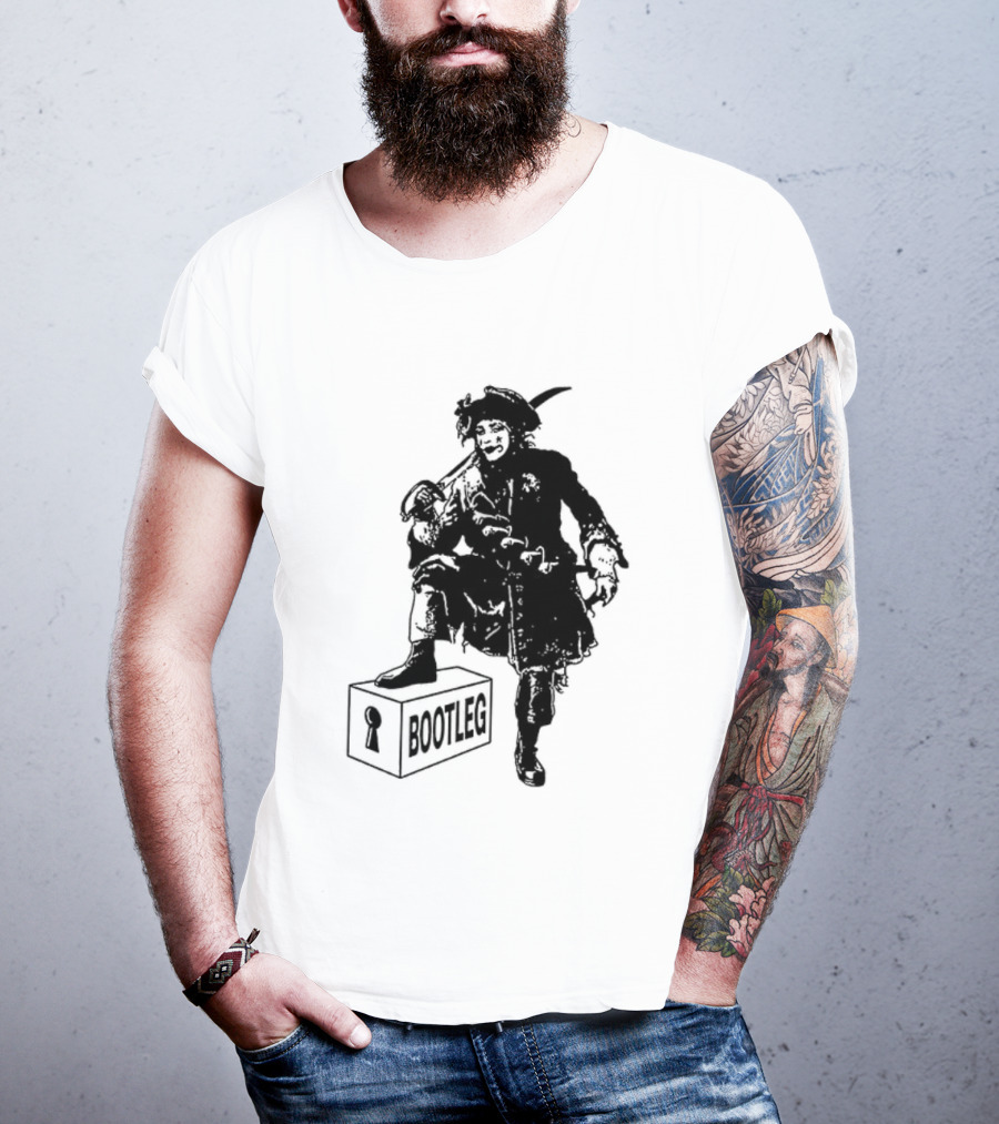 Bootleg The Garden Ghosts Spirits Shades Spectres Apparitions Pirate 2 Sided T-Shirt