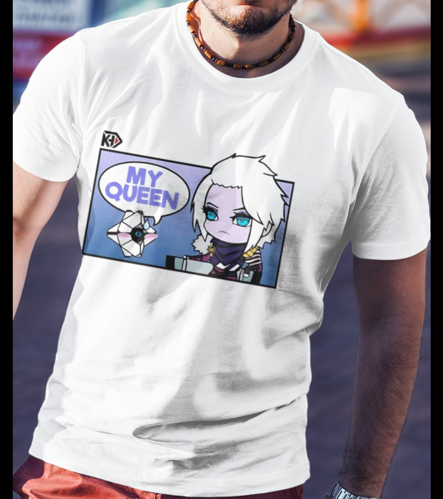 Mara Simp My Queen Chibi Character With Ghost Companion T-Shirt