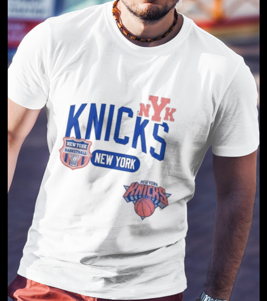 New York Knicks NYK Basketball NBA Collage T-Shirt