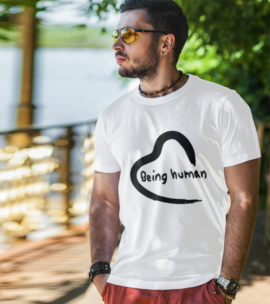 Salman Khan Being Human Heart Logo Coffee T-Shirt