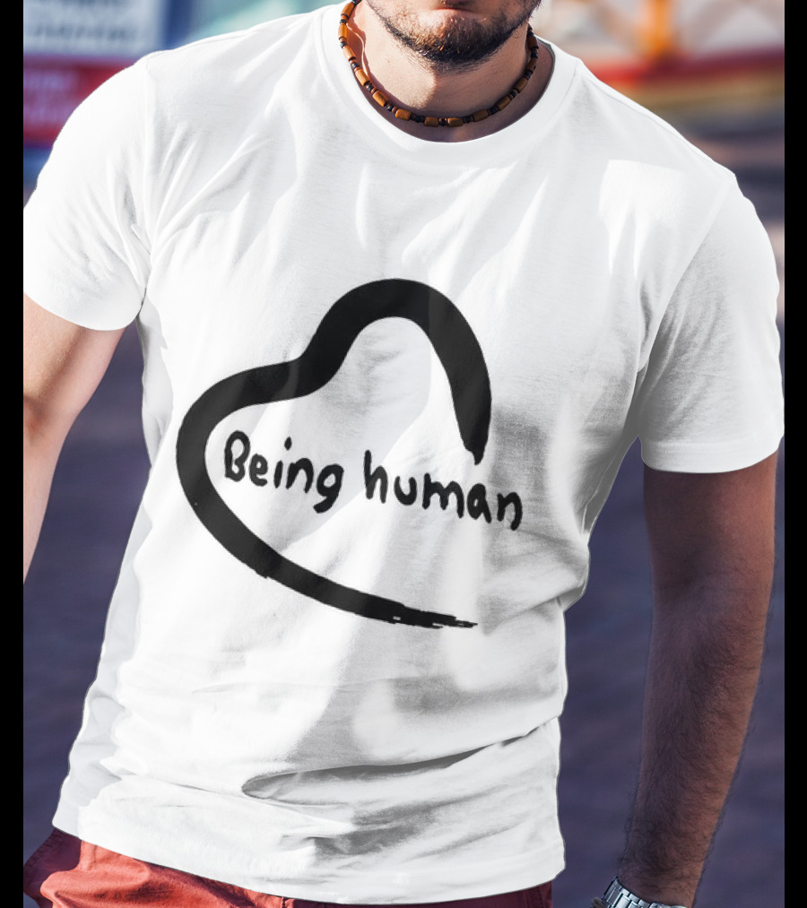 Salman Khan Being Human Heart Logo Coffee T-Shirt