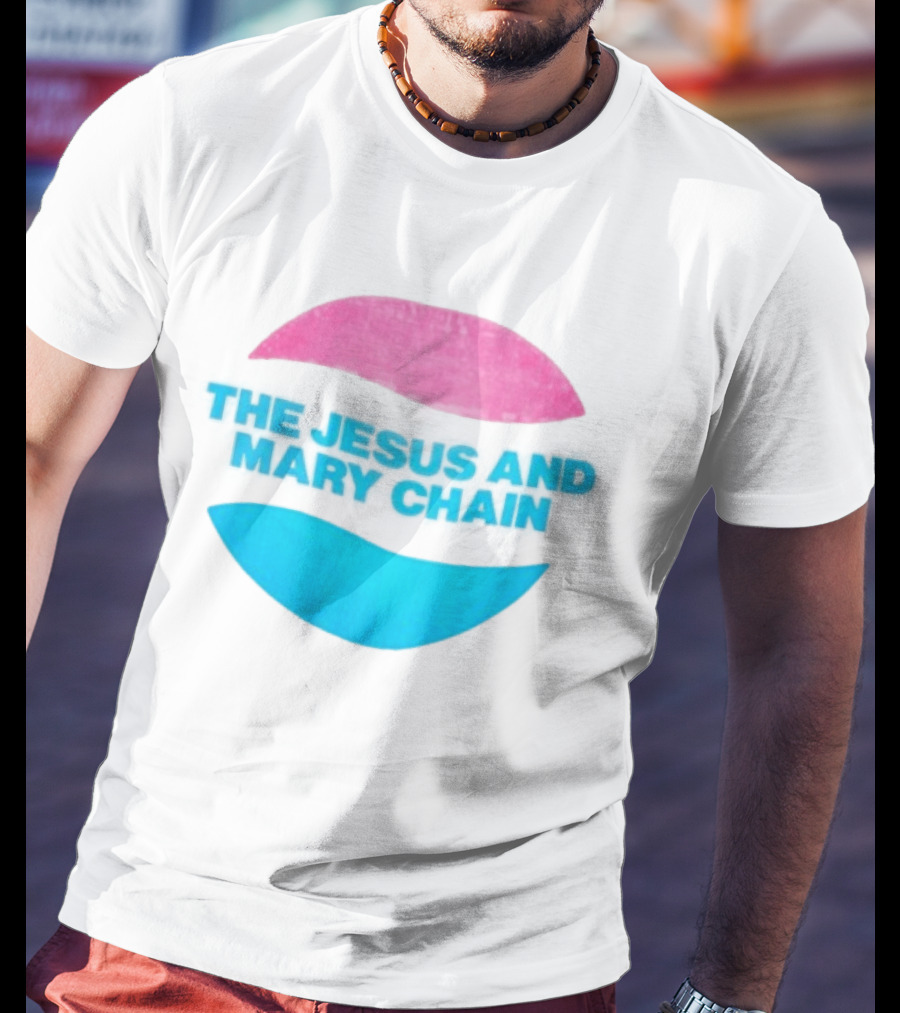 The Jesus And Mary Chain Pink Blue Lips Alternative Rock T-Shirt