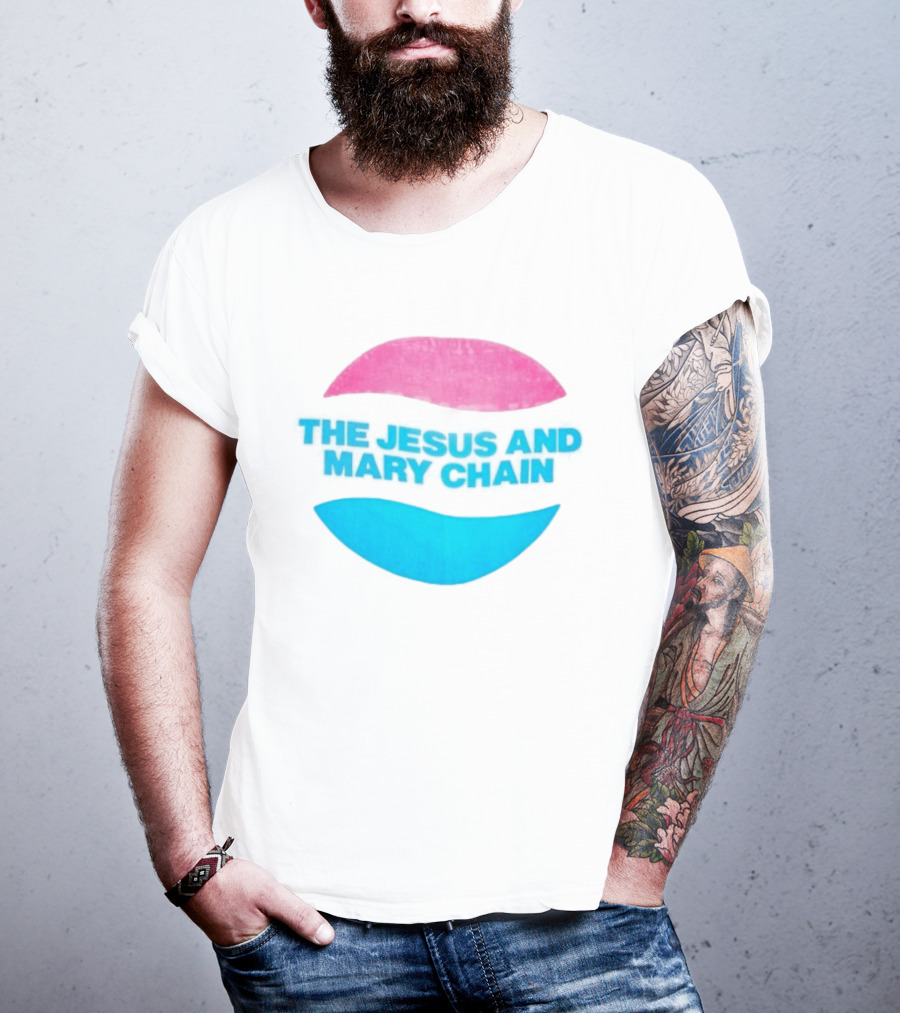 The Jesus And Mary Chain Pink Blue Lips Alternative Rock T-Shirt