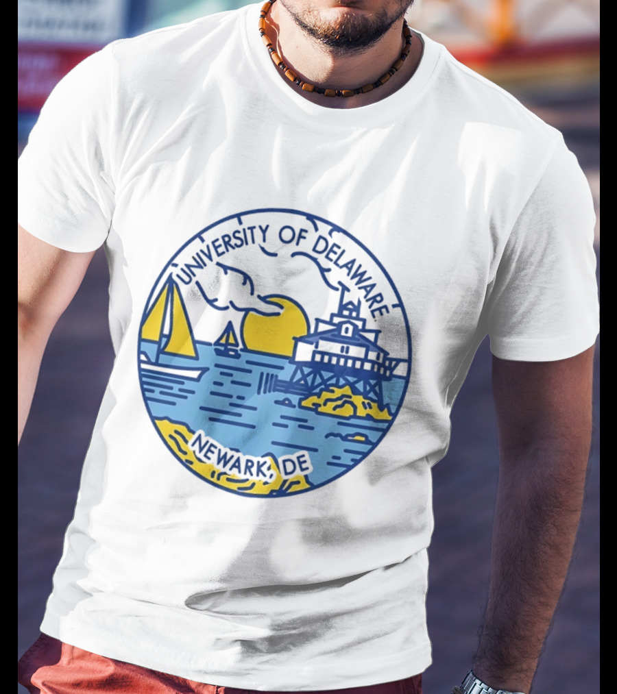 University Of Delaware Newark DE Scenic Coastal Sunset T-Shirt