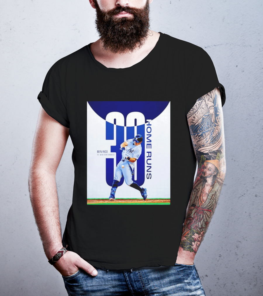 Ben Rice New York Yankees 30 Home Runs Milestone T-Shirt