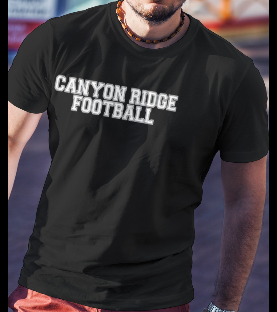 Canyon Ridge Football Crown Trio Block T-Shirt