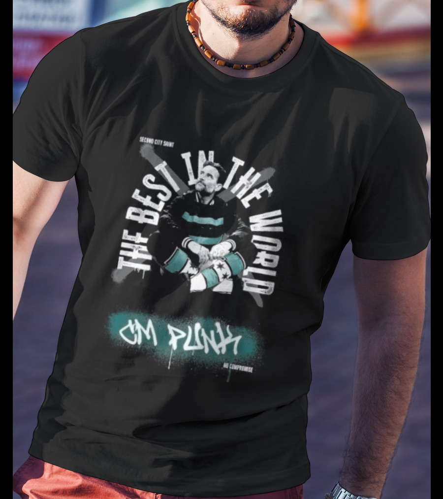 CM Punk The Best In The World Second City Saint No Compromise T-Shirt