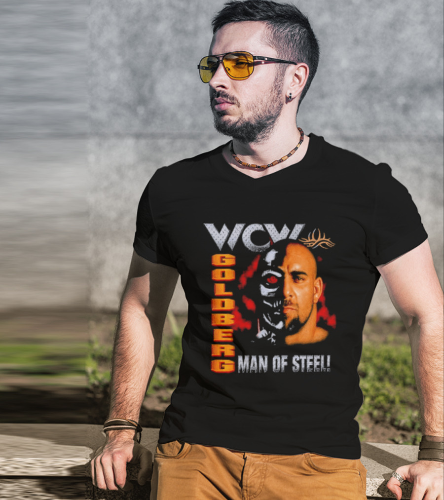 WCW Goldberg Man Of Steel Wrestling T-Shirt
