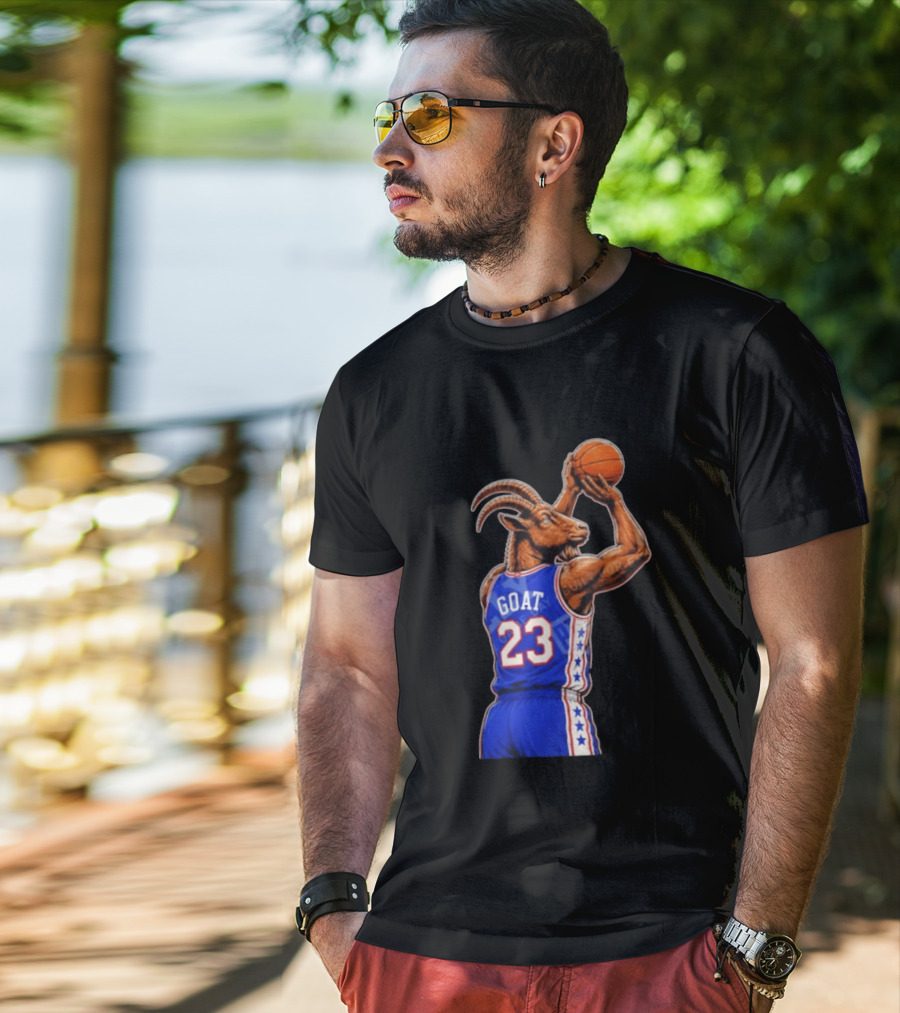 GOAT 23 Basketball Jersey Philadelphia Sixers LeBron James T-Shirt