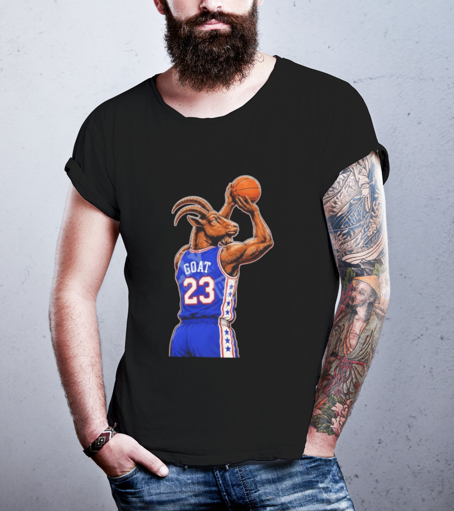 GOAT 23 Basketball Jersey Philadelphia Sixers LeBron James T-Shirt