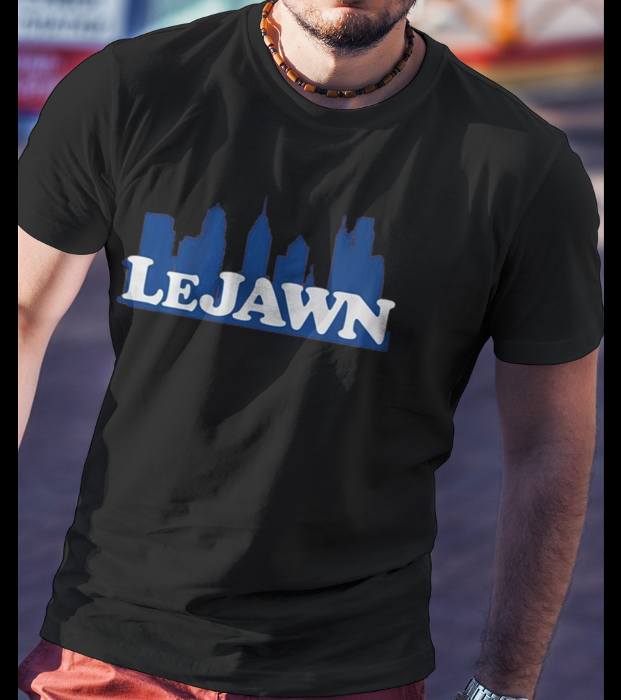 LeJawn Philadelphia 76ers City Skyline T-Shirt